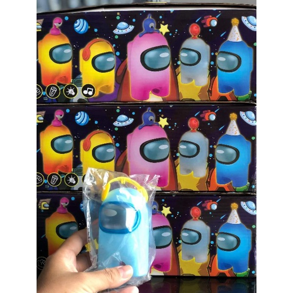 Mô hình đồ chơi [ có nhạc và đèn ] nhựa ABS Among us