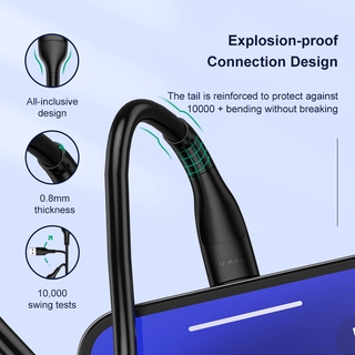 Dây Cáp Sạc Kuulaa Cổng Type-c 25cm Cho Thiết Bị Android