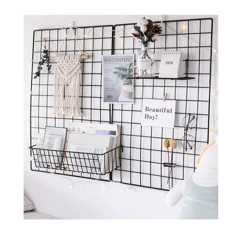Khung lưới decor ⚡𝐅𝐑𝐄𝐄𝐒𝐇𝐈𝐏⚡ Tấm lưới decor trang trí phòng ngủ siêu xinh 35x35 và 35x45