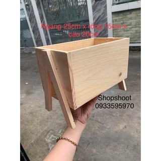 HỘP GỖ XÍCH ĐU CẮM HOA