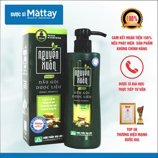 ✅  Dầu Gội Nguyên Xuân ( Màu Xanh ) - Chai 250ml - Dưỡng Tóc và Da Đầu, Sạch Gàu, Hết Ngứa.