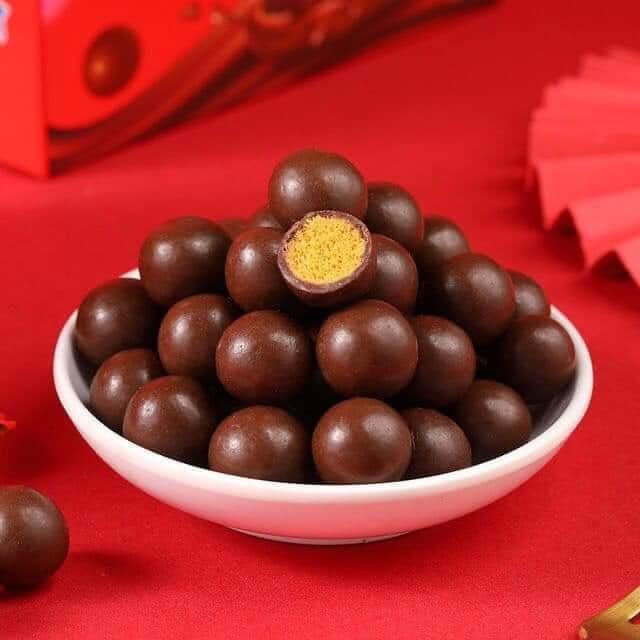 KẸO SOCOLA MY MEMORIES GÓI 100gr- Socola tròn tròn xinh xinh, với mạch nha giòn xốp!