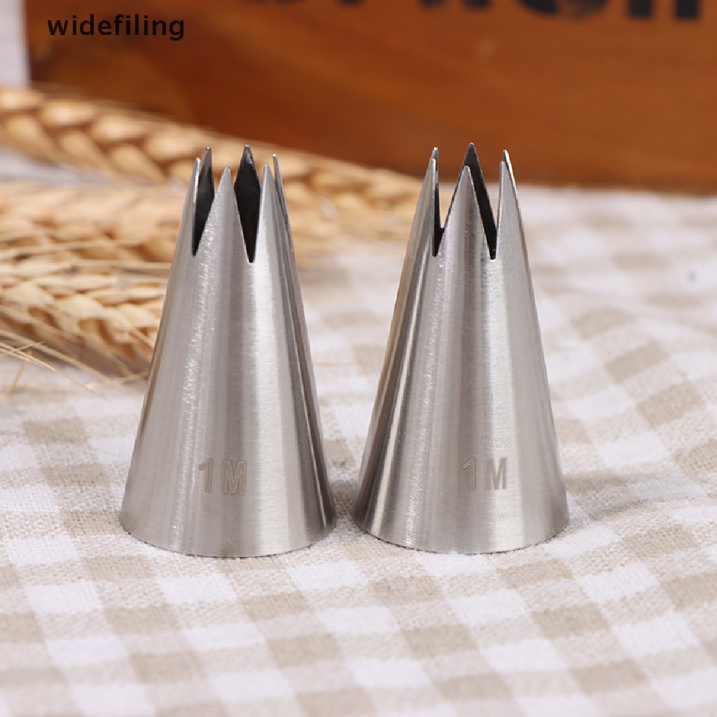 Widefiling 1M# Dụng Cụ Bắt Kem Trang Trí Bánh 6 Răng Bằng Inox 304