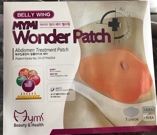 Miếng dán tan mỡ bụng MyMi Wonder Hàn Quốc (hộp 5 miếng)