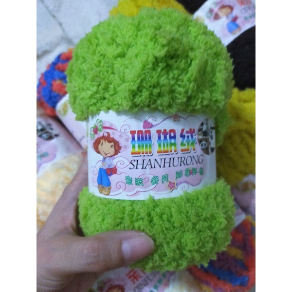Len bông xù cô gái 50g