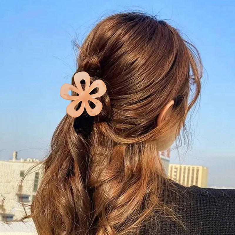 Kẹp Tóc Càng Cua Hình Bông Hoa Phong Cách Hàn Quốc Cho Nữ