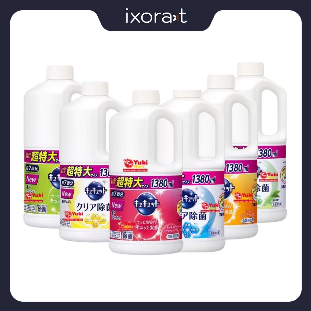 Nước rửa chén KAO Nhật Bản 1380ml diệt khuẩn