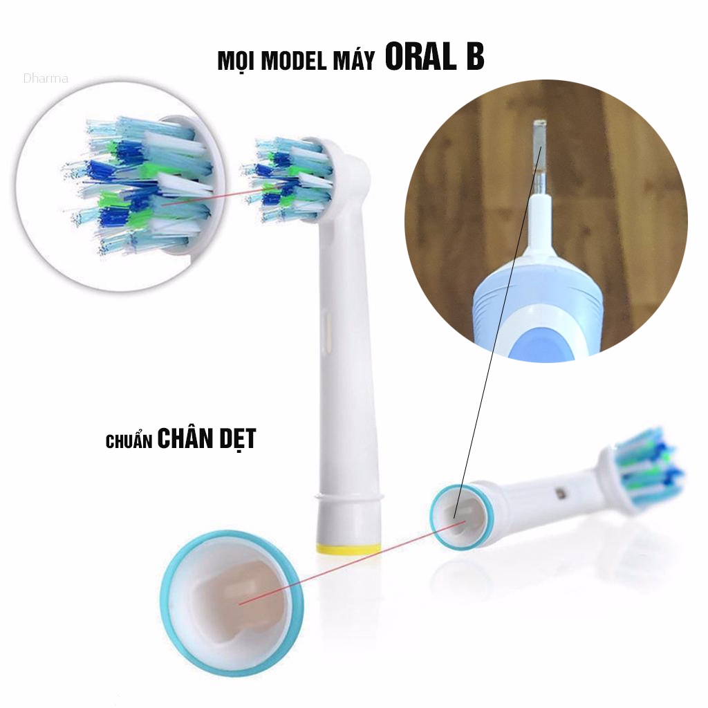 Set nhiều mã EB-10A trẻ em, Bộ 4 đầu bàn chải đánh răng điện máy Oral B Braun Lông mềm Minh House