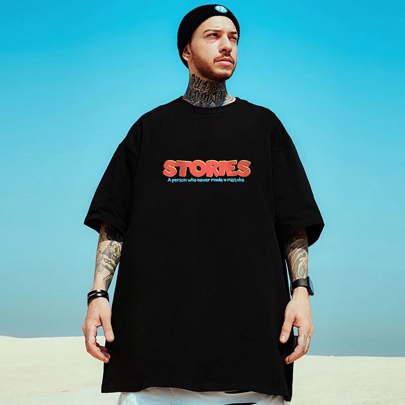 Áo Thun Tay Ngắn Cổ Tròn In Họa Tiết Hoạt Hình Phong Cách Hip Hop Thời Trang Mùa Hè Dành Cho Nam (M-8XL)