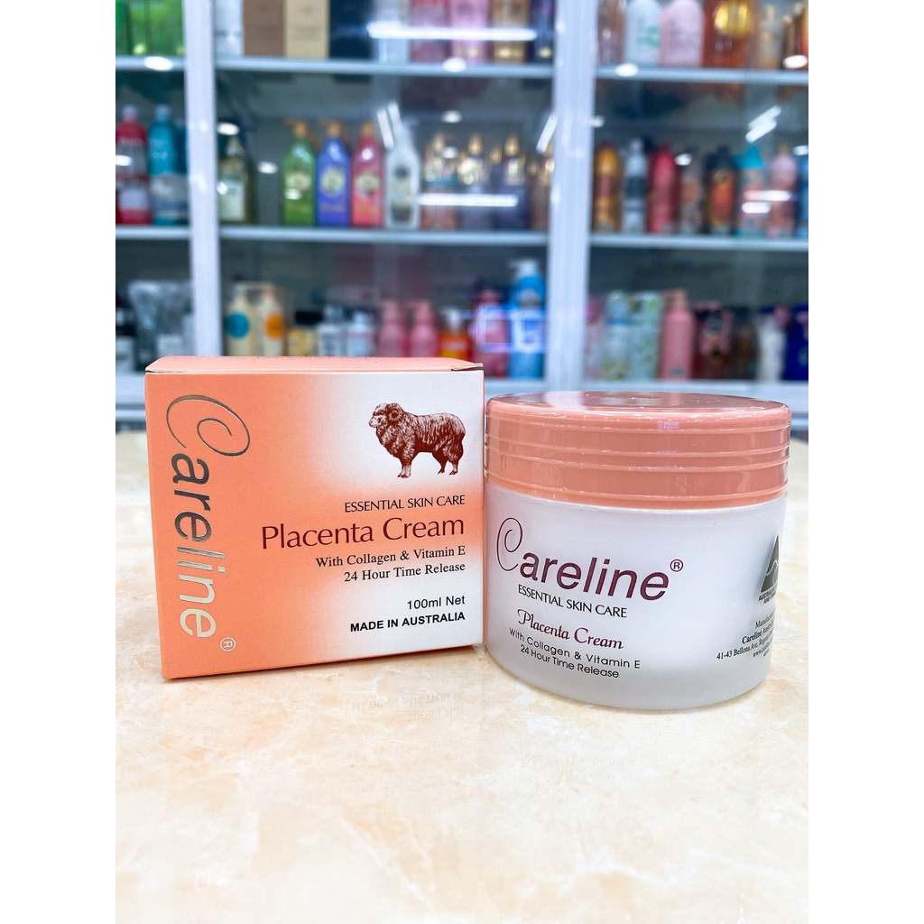 Kem Dưỡng Da Nhau Thai Cừu Careline Úc Careline Placenta Cream With Collagen & Vitamin E 100ml