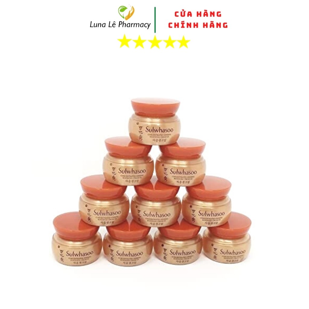 Kem Tái Tạo Da Chống Lão Hóa Nhân Sâm Sulwhasoo Concentrated Ginseng Renewing Cream Ex 5ml