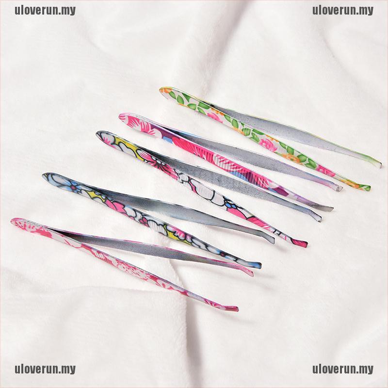 Nhíp Tỉa Lông Mày Bằng Thép Không Gỉ In Họa Tiết Hoa | BigBuy360 - bigbuy360.vn