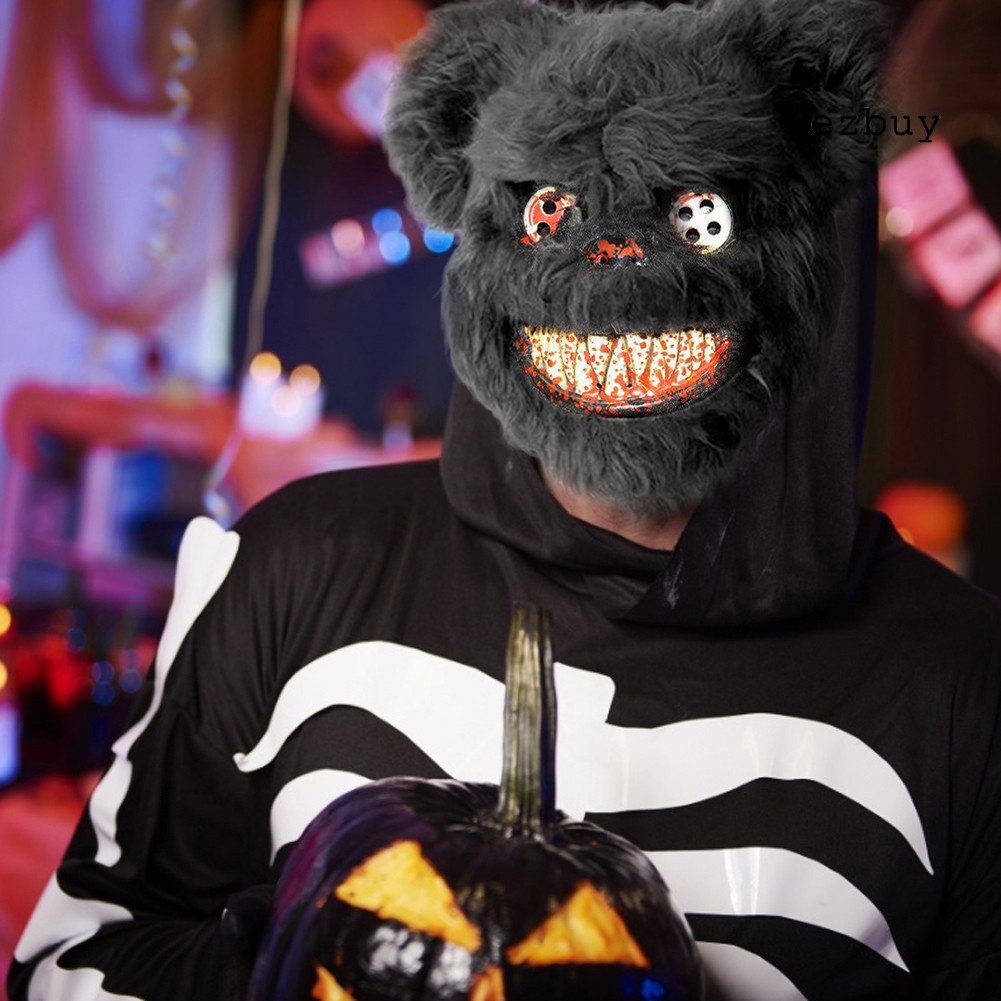 Mặt nạ gấu/thỏ đẫm máu đáng sợ kinh dị hóa trang Halloween