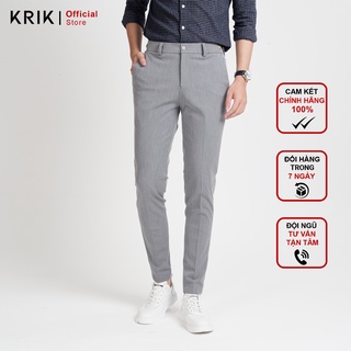 Quần Âu Nam Hàn Quốc Cao Cấp Local Brand KRIK Dáng Côn Mền Mịn Không Bai Xù 1704