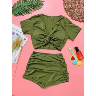 bikini 2  mảnh tay ngắn