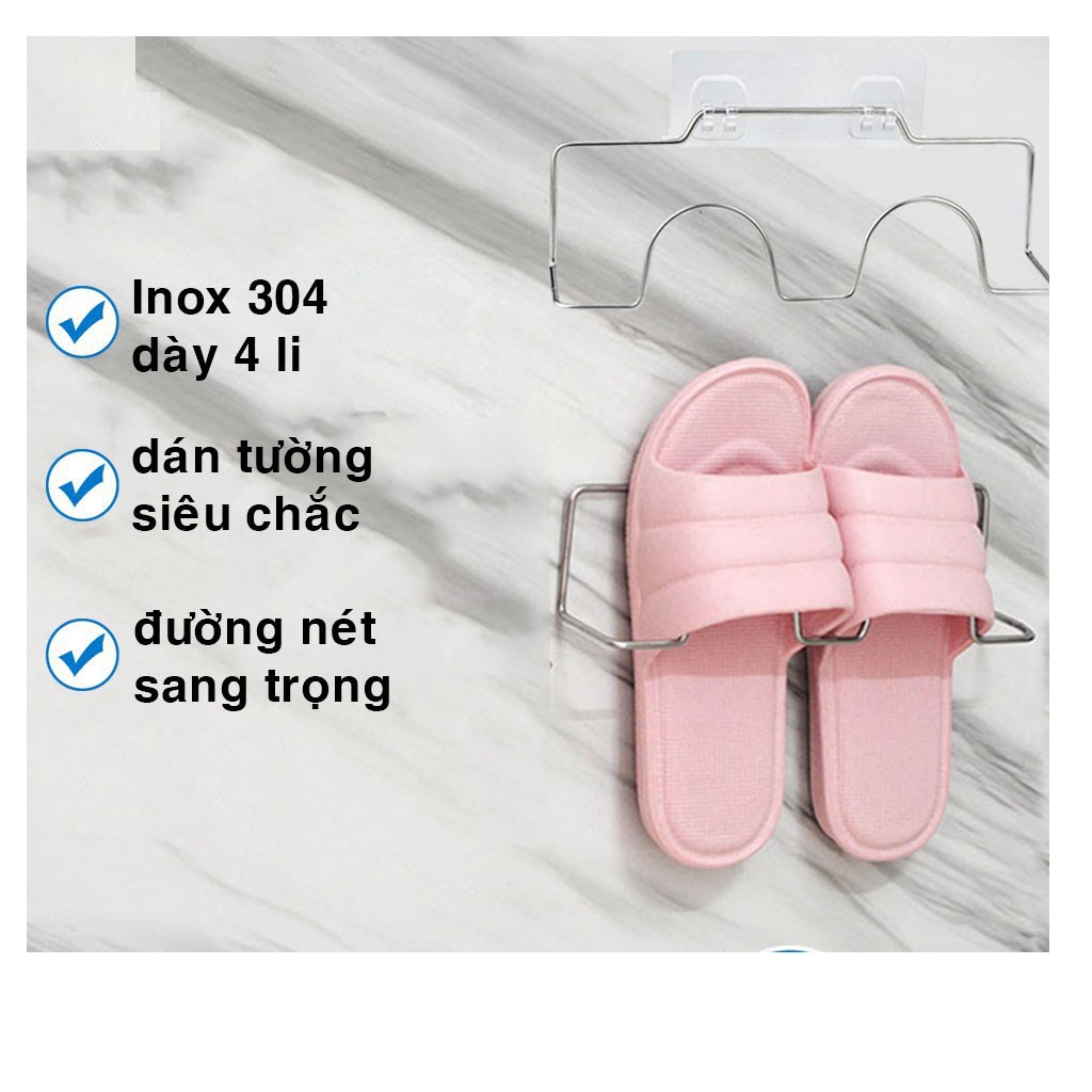 Kệ Để Giày Dép Bằng Thép (Sắt) Dán Tường MẪU SÓNG K36 Tặng Kèm Miếng Dán Tường Siêu Chắc