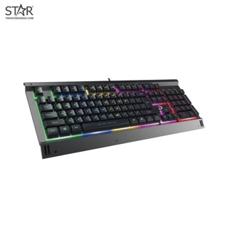 Bàn phím giả cơ dareu lk145 led rainbow gaming (đen