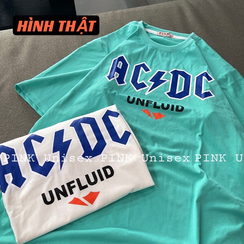 Áo thun phông logo tay nam nữ Full size PINK tay lỡ form rộng ACDC Unisex | BigBuy360 - bigbuy360.vn