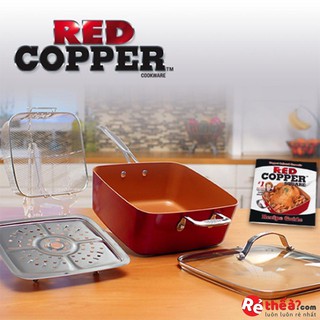 Bộ Chảo Bếp chiên đa năng Chống Dính Chuyên Nghiệp - Red Copper Pan