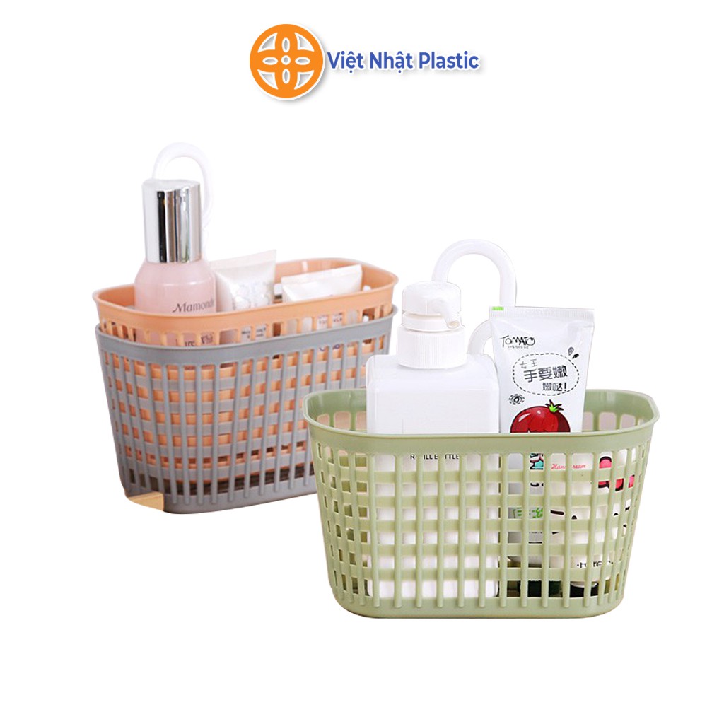 Rổ treo bồn rửa chén, nhà tắm có móc Việt Nhật ❤️FREESHIP❤️  Rổ nhựa có móc treo đồ đa năng tiện ích