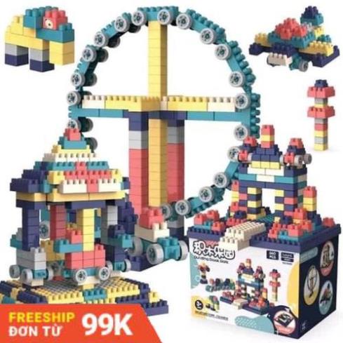 Bộ lắp ráp Lego giá rẻ 💝Freeship💝Lego mobile Xếp Hình Nhật Bản, Lego city Hộp 520 Chi Tiết Cho Bé