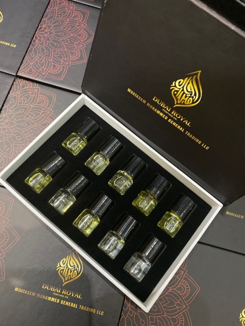 [CHÍNH HÃNG] Set tinh dầu nước hoa DUBAI dạng lăn 10 chai (15ml) cho nam/nữ MỚI | Thế Giới Skin Care