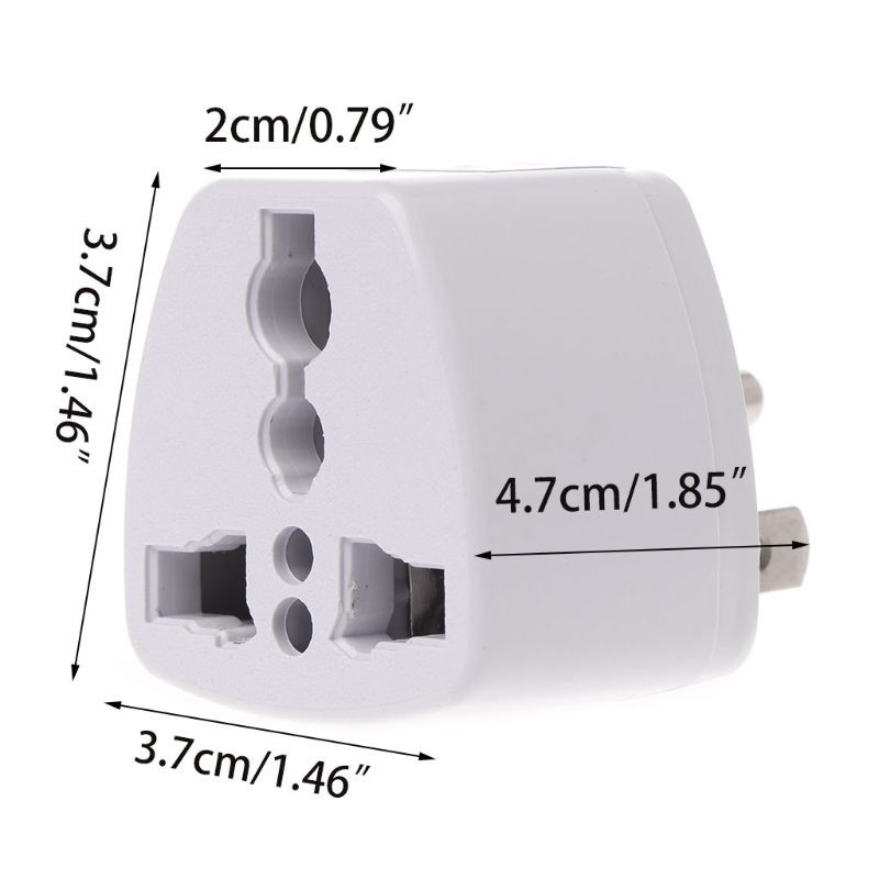 Ổ Cắm Chuyển Đổi Đa Năng Uk Eu Au Sang Us 3pins Ac