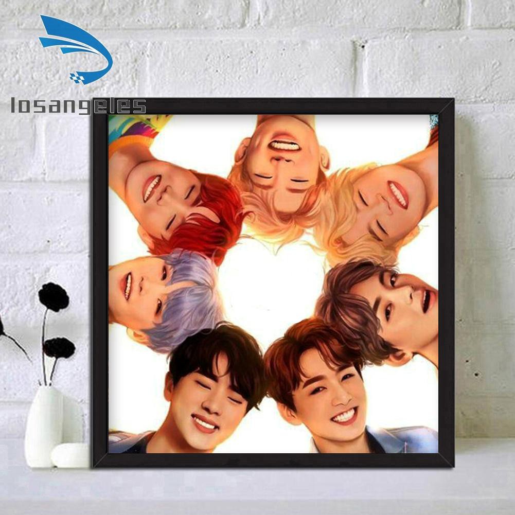 BTS Bộ Tranh Đính Đá 5d Tự Làm Hình Nhóm Nhạc Bts Độc Đáo