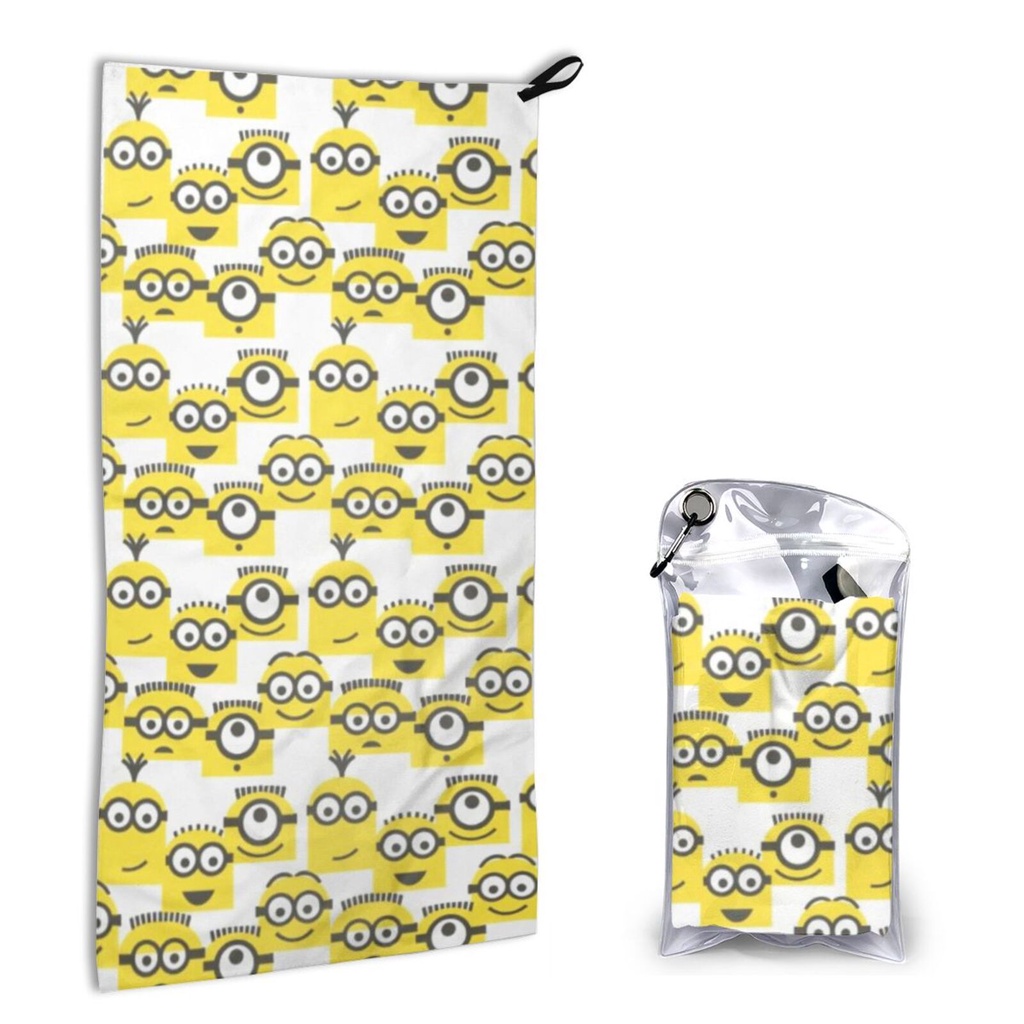 Khăn Lau Tay Mềm Mại Thấm Hút Tốt In Hình Minions Dễ Thương