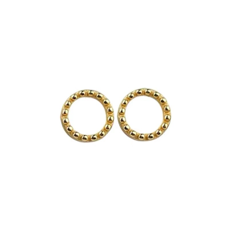 Ahellogirl Khuyên tai bạc sterling mini đơn giản không gây dị ứng 2021