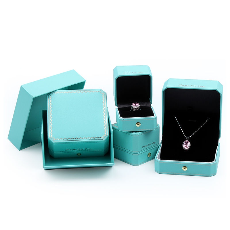 Hộp đựng trang sức hình bát giác cao cấp phong cách châu Âu