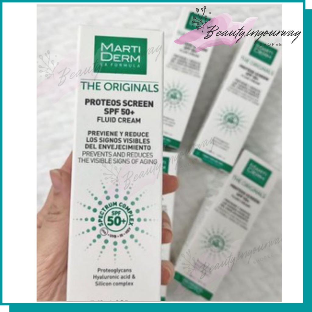 [HÀNG CÔNG TY] Kem chống nắng bảo vệ da toàn diện MartiDerm The OriginalsProteos Screen SPF50+ FluidCream