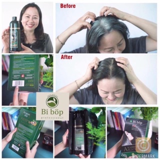 [CHÍNH HÃNG] Gội đen thảo dược Bibop ăn bạc 100%