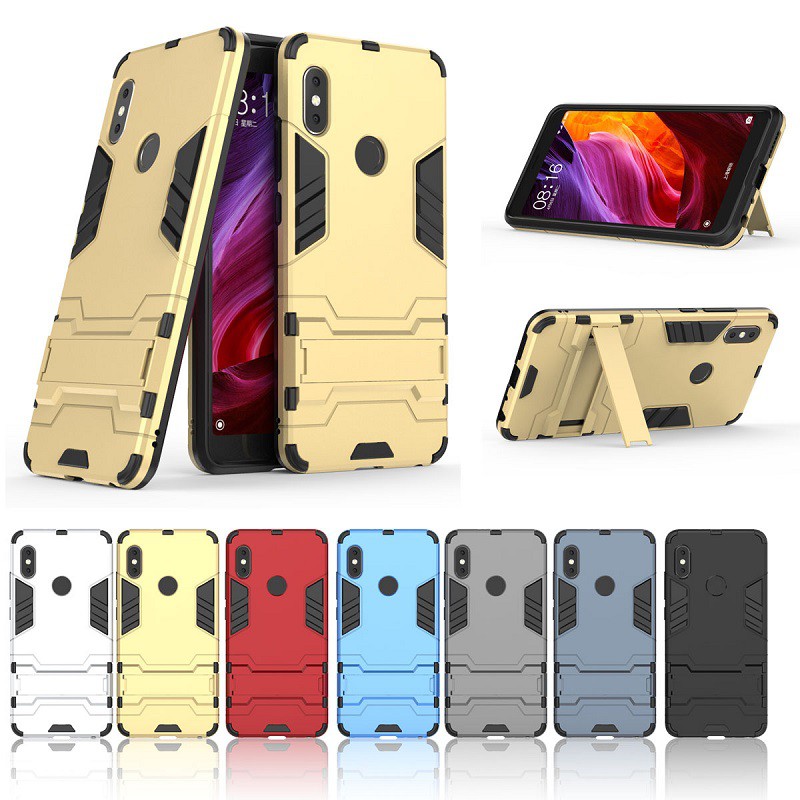 Ốp lưng Iron Man chống sốc cho Xiaomi Redmi Note 5 Pro, Note 5, Note 4, Redmi S2 - Có chân dựng máy