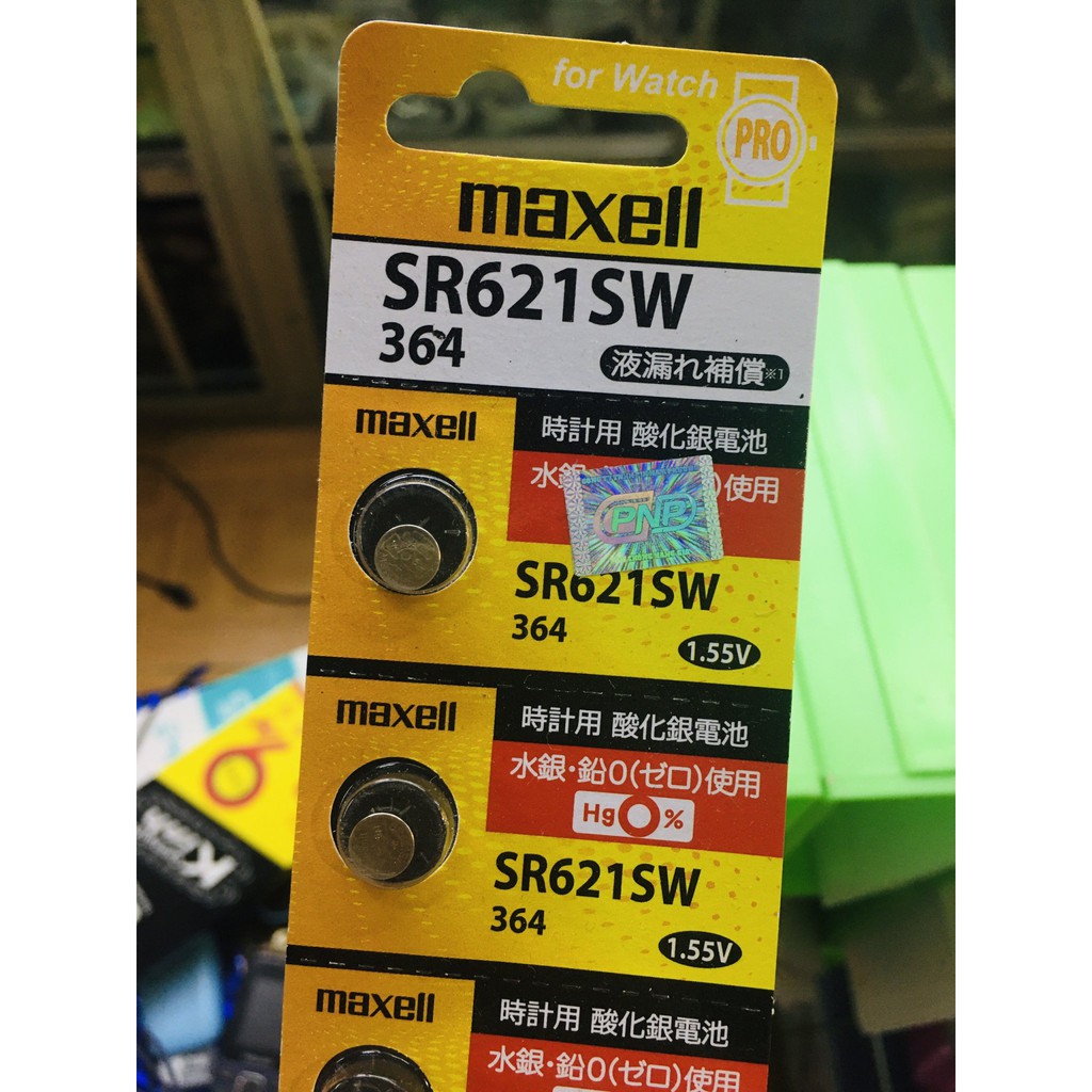 Pin Đồng Hồ Maxell SR621SW 364 PRO 1.55V
