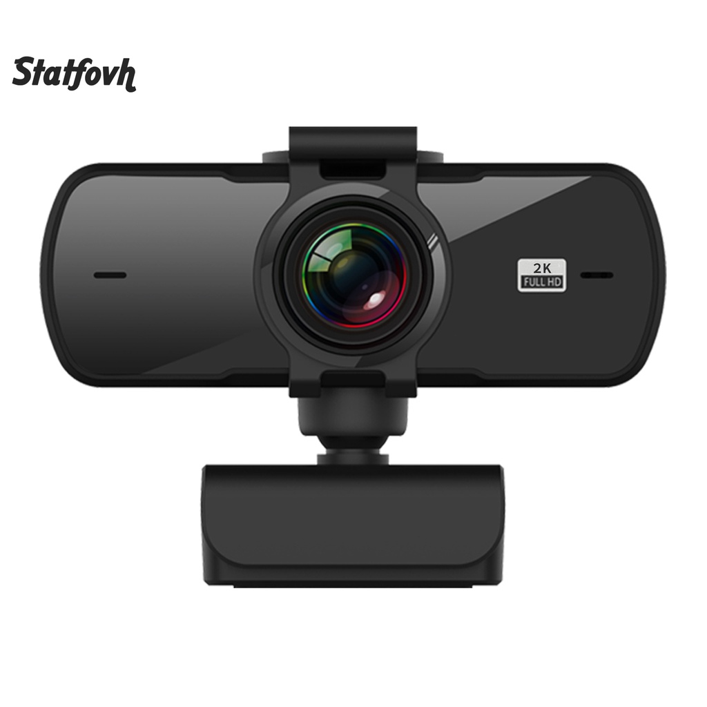 Camera xoay 360 độ kèm micro 2K cho máy tính | BigBuy360 - bigbuy360.vn