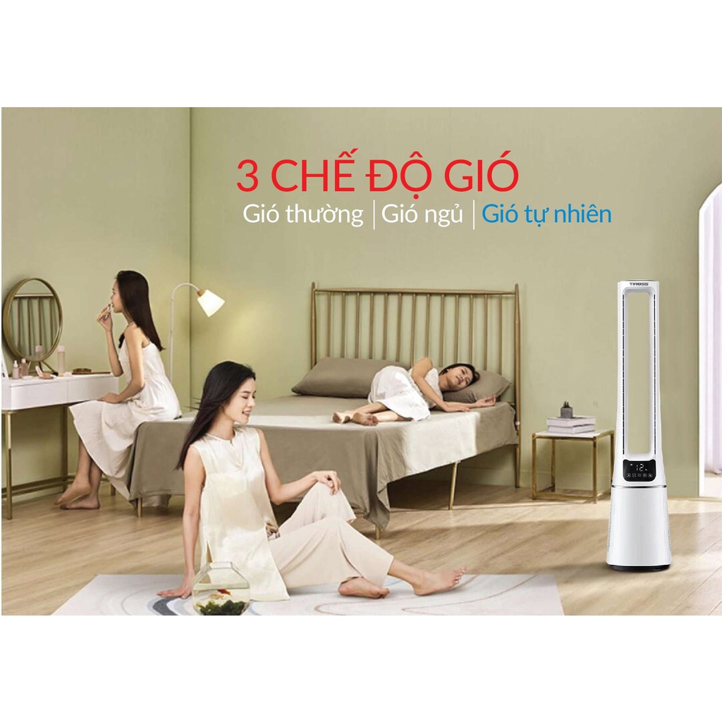 Quạt Tháp Không Cánh Lọc Không Khí Tiross TS9175 Model 2022 Hàng chính hãng