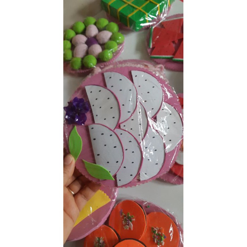 Đĩa thức ăn đồ dùng mầm non