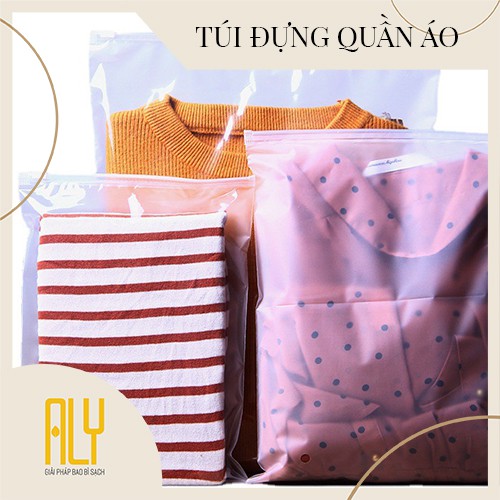 [Set 10] Túi zip trong suốt, túi có khóa kéo đựng chăn size to 40x60 cm