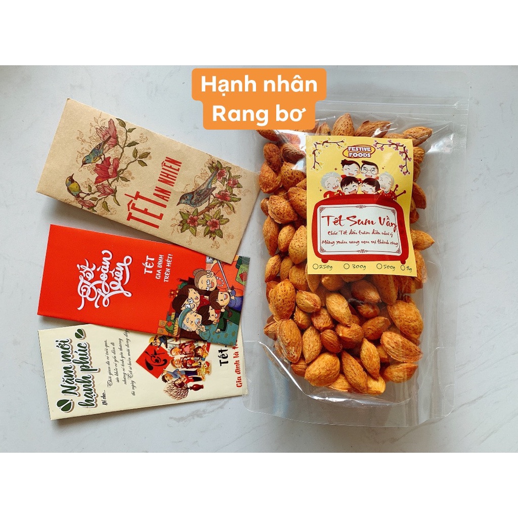 [NGON SIÊU RẺ]Túi 250g ko cân bao bì Hạt dinh dưỡng (dẻ cười / mắc ca / hạnh nhân / óc chó vàng đỏ ) biếu tặng đãi khách