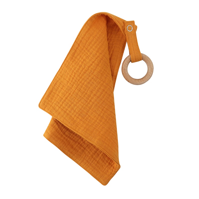 Yếm Ăn Cotton Mềm Mại Hình Tam Giác Có Nút Bấm Dành Cho Bé