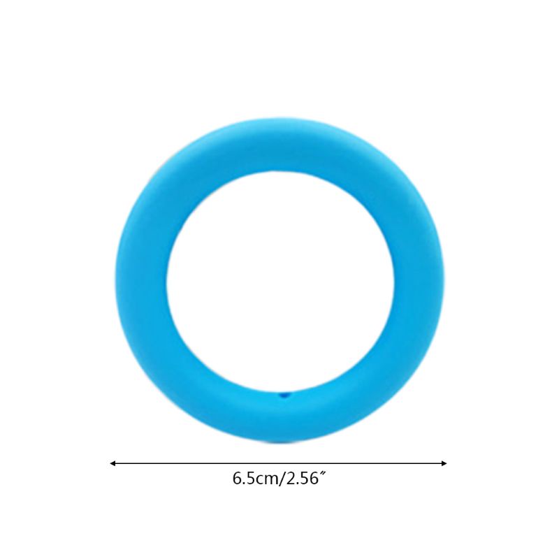 Bộ 5 Vòng Silicone 65mm Tự Làm Đồ Gặm Nướu Cho Bé