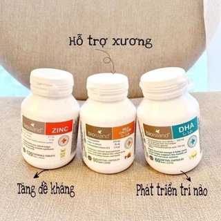 CANXI, DHA, KẼM BIOISLAND CHO BÉ