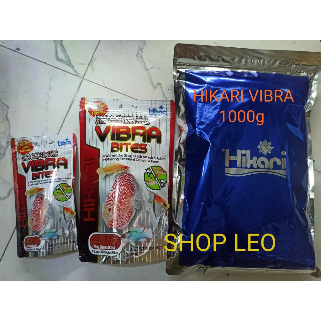 Thức ăn Hikari vibra bites -tăng màu cho cá đĩa, cá cầu vồng- cá phượng hoàng-thần tiên- cá nhiệt đợi-shopleo
