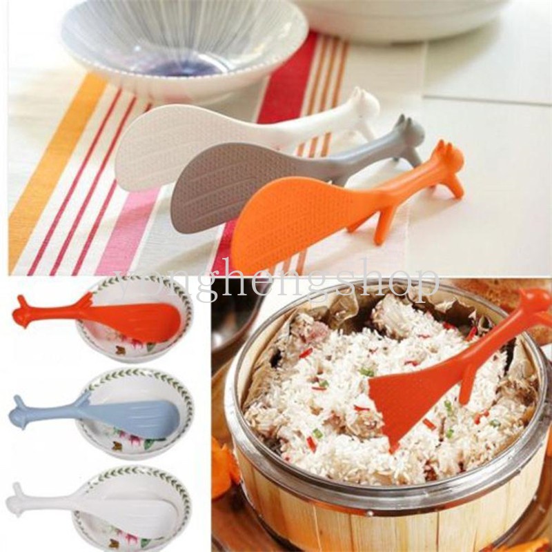 Muỗng Xới Cơm Chống Dính Hình Sóc Hoạt Hình Dễ Thương