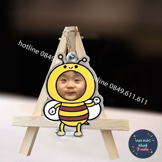 Móc khoá chibi hoạt hình dễ thương in theo yêu cầu