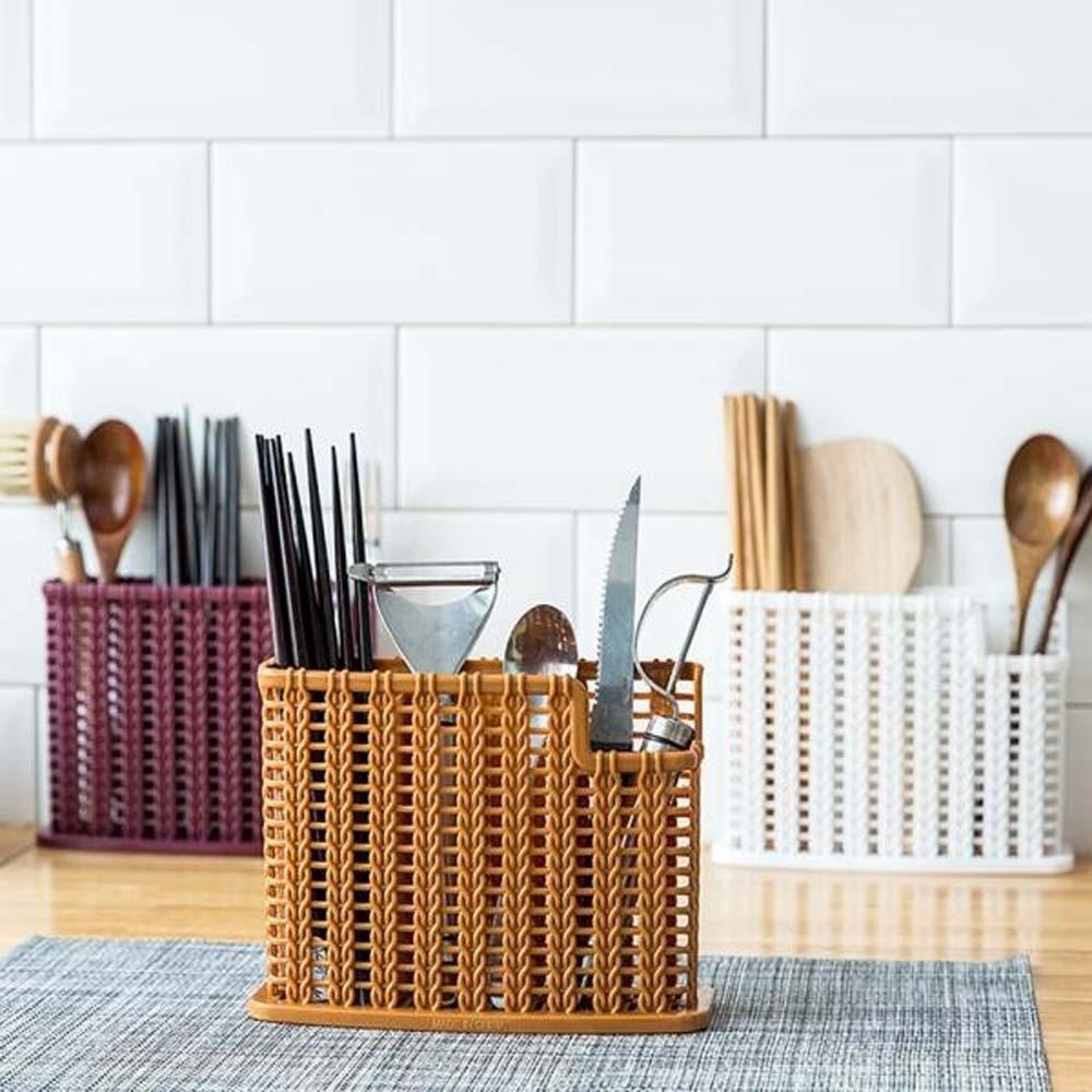Giá Đỡ Muỗng Nĩa Bằng Nhựa Tiện Dụng Cho Nhà Bếp
