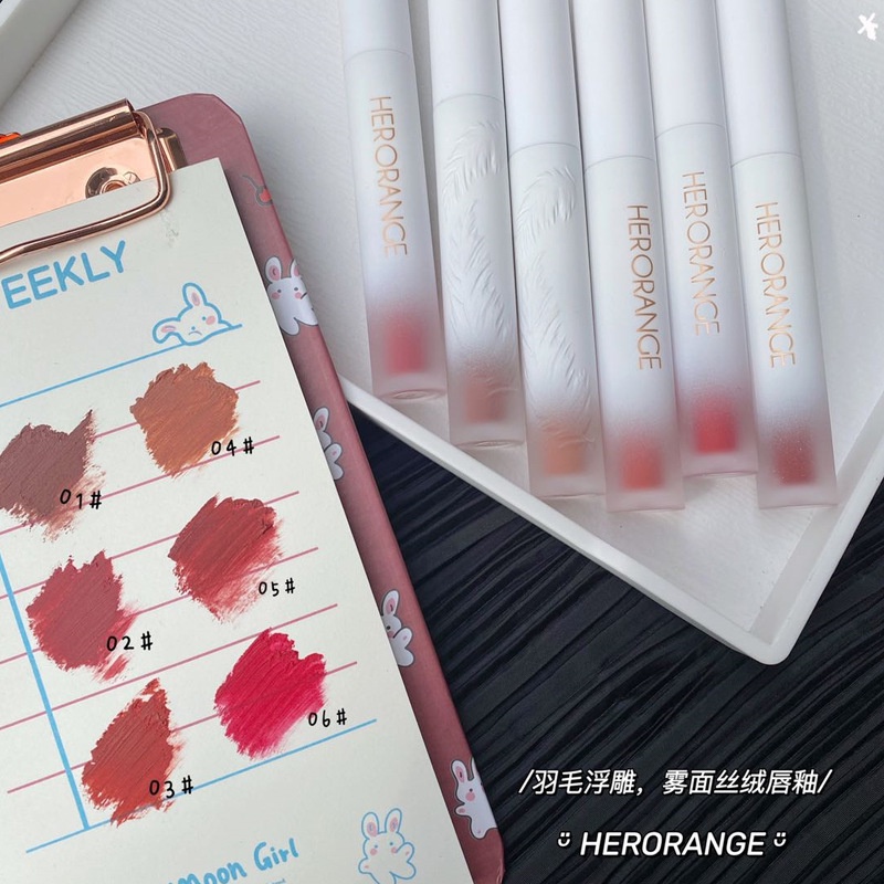 [Hàng mới về] Son Môi Herorange Màu Trắng Sáng Bóng Độc Đáo | BigBuy360 - bigbuy360.vn