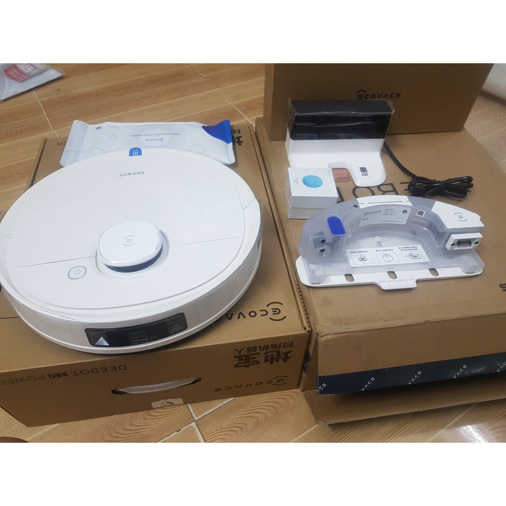 Robot Hút Bụi Lau Nhà Ecovacs DEEBOT T9QUỐC TẾ - Lực Hút Mạnh Mẽ 3000pa, Robot Thông Minh Tỏa Hương Thơm