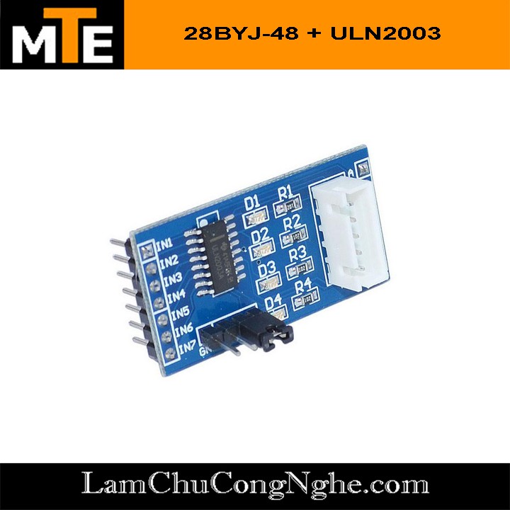 Mạch điều khiển và động cơ bước 28BYJ-48 từ 5-12V ULN2003 chip dán